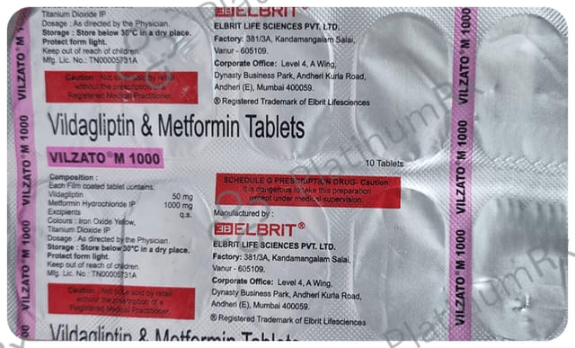 Vilzato M 1000/50mg Tablet 10s