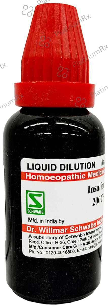 Dr Willmar Schwabe India Insulinum Dilution 200 CH