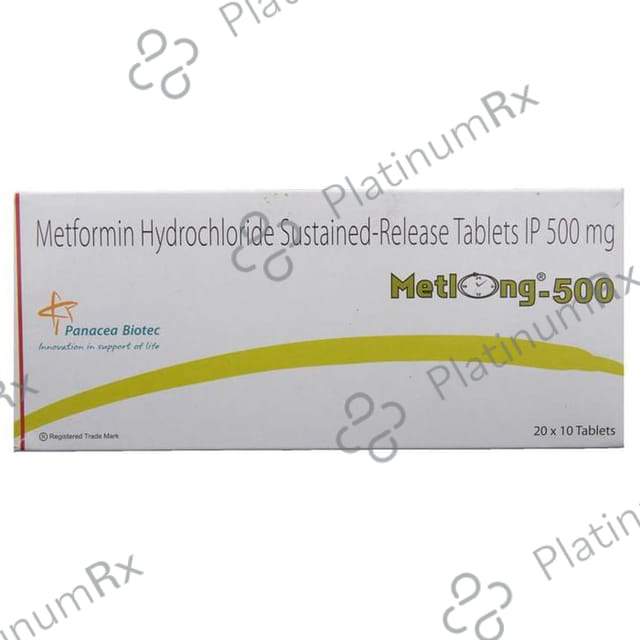 Metlong 500mg Tablet SR 10s