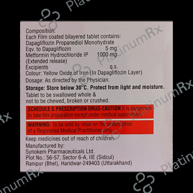 Dapaturn M Forte 5 Tablet ER