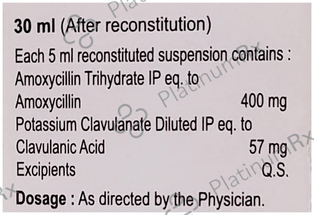 Augmentox 457 400/57mg Dry Syrup 30ml