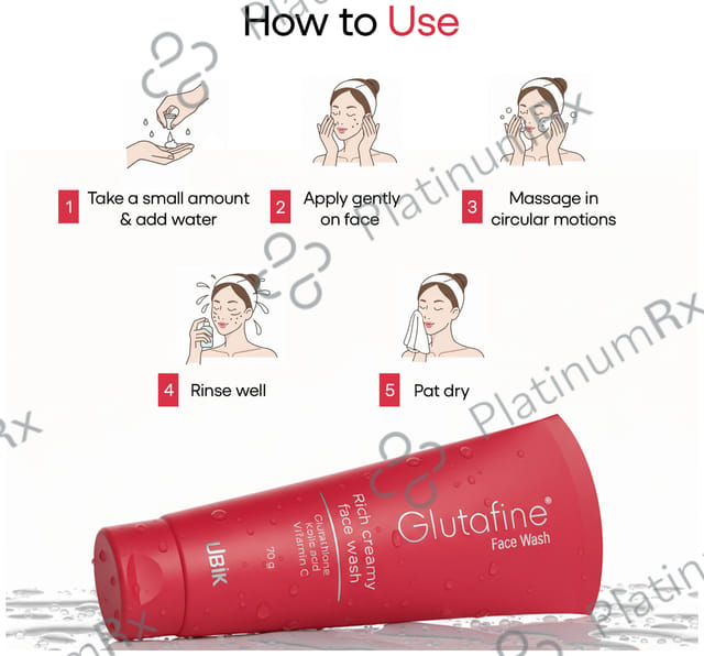 Glutafine Rich Creamy Face Wash 70gm