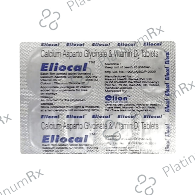 Eliocal 500/2000IU Tablet 10s