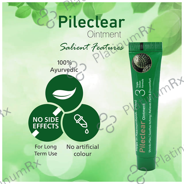 Pileclear Ointment (25gm Each) 2 Tubes