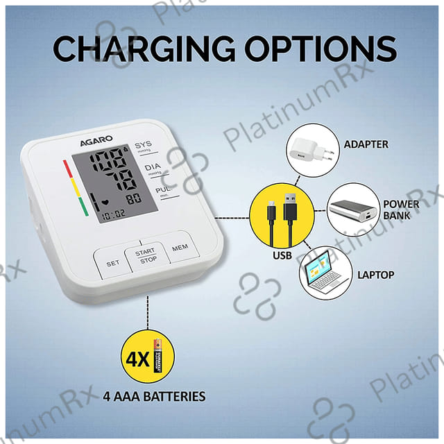 Agaro Bp 601 Automatic Digital Blood Pressure Monitor