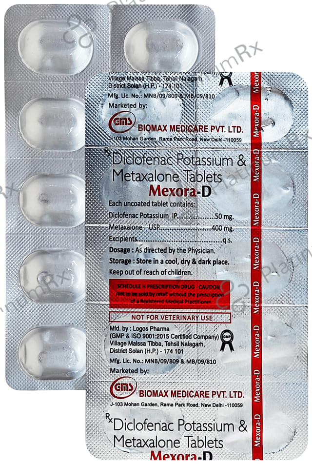 Mexora D 50/400mg Tablet 10s