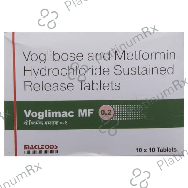 Voglimac MF 0.2 500/0.2mg Tablet SR 10s
