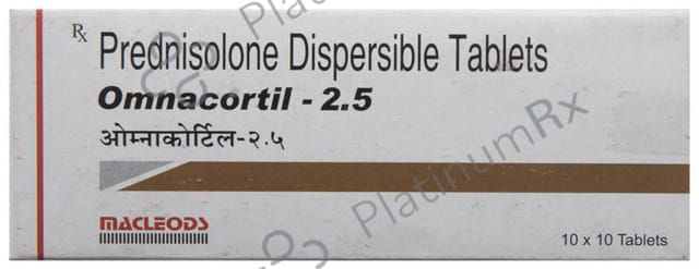 Omnacortil 2.5mg Tablet DT 10s