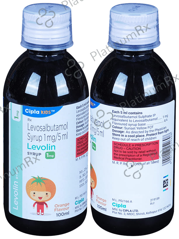 Levolin 1mg Syrup 100ml