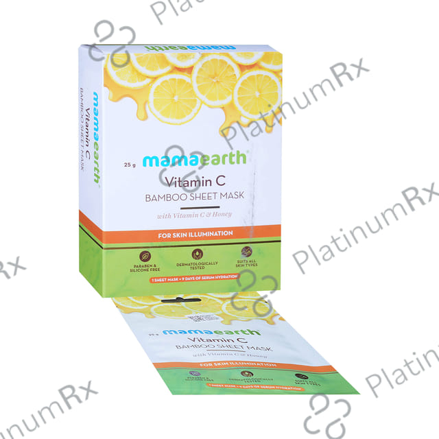 Mamaearth Vitamin C Bamboo Sheet Mask