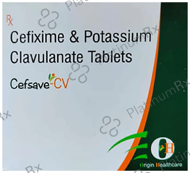 Cefsave CV 200/125mg Tablet
