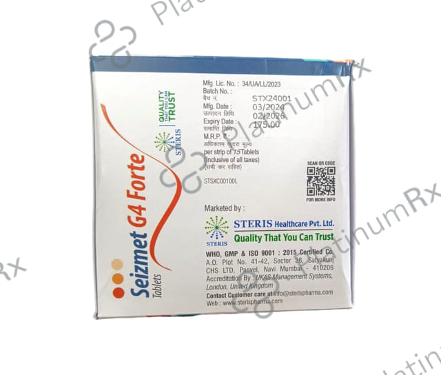 Seizmet G Forte Tablet 4mg/1000mg
