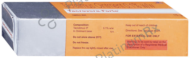 Tacrovera Forte 0.1% Ointment 15gm