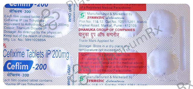 Ceflim 200mg Tablet 10s