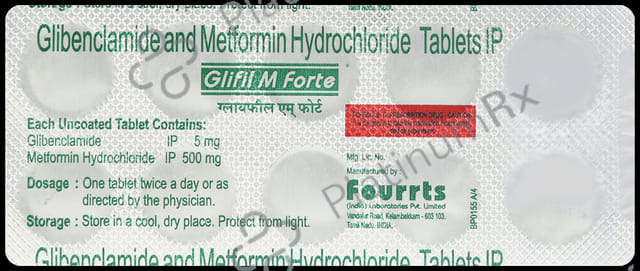 Glifil M Forte 5/500mg Tablet 10s