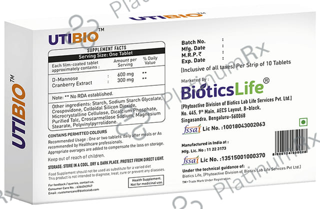 BioticsLife Utibio Tablet