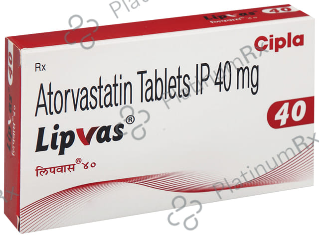 Lipvas 40mg Tablet 10s