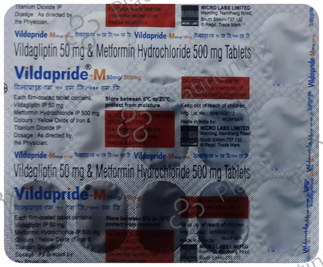 Vildapride M 500/50mg Tablet 15s