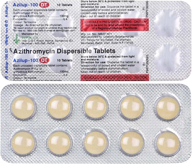 Azilup 100mg Tablet DT 10s