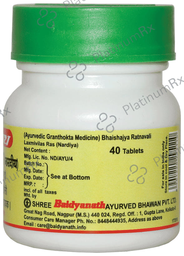 Baidyanath (Nagpur) Laxmivilas Ras 40 tablets