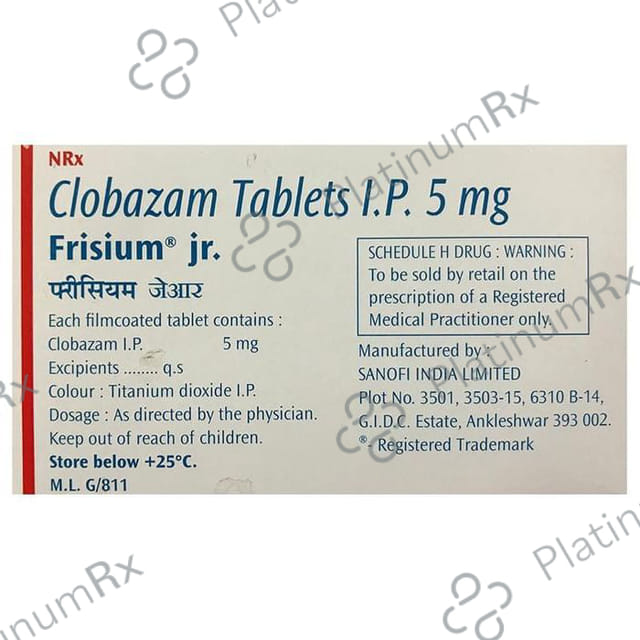 Frisium Jr 5mg Tablet 15s