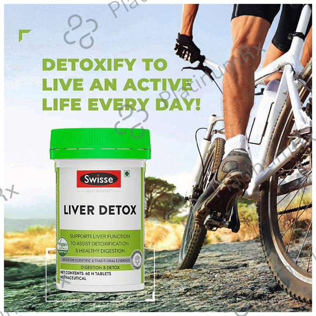 Swisse Ultiboost Liver Detox for Healthy Digestion & Liver Health - Tablet 60 tablets