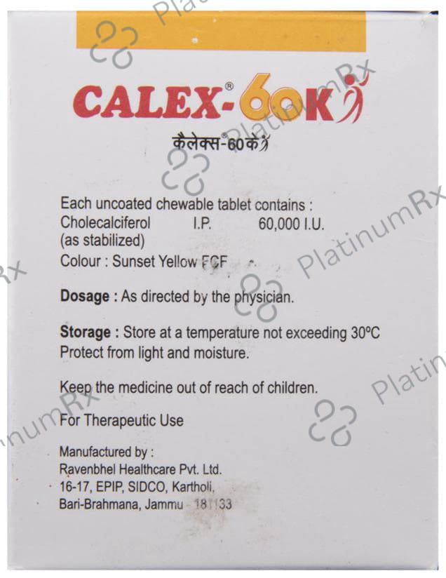 Calex 60K Chewable Tablet 1s