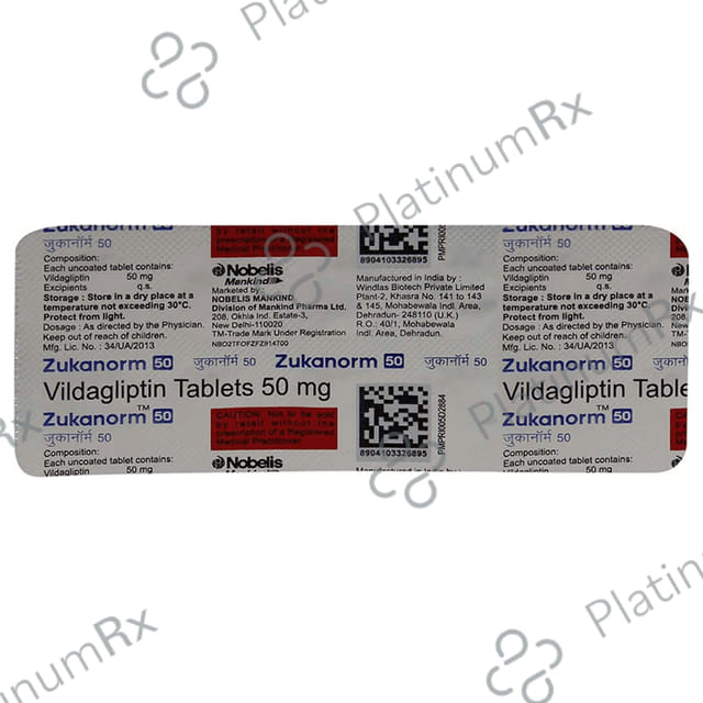 Zukanorm 50mg Tablet 10s