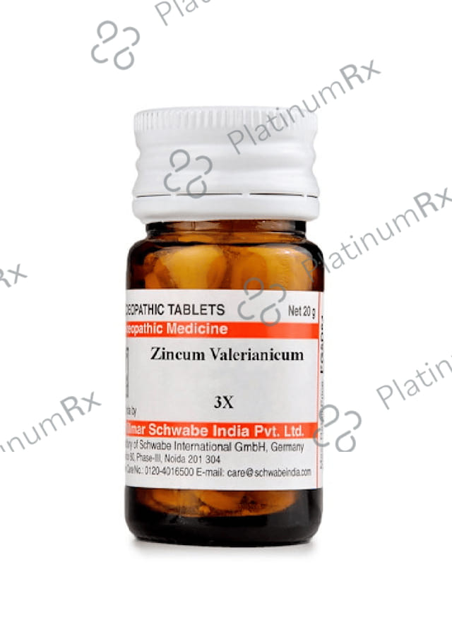 Dr Willmar Schwabe India Zincum Valerianicum Trituration Tablet 3X