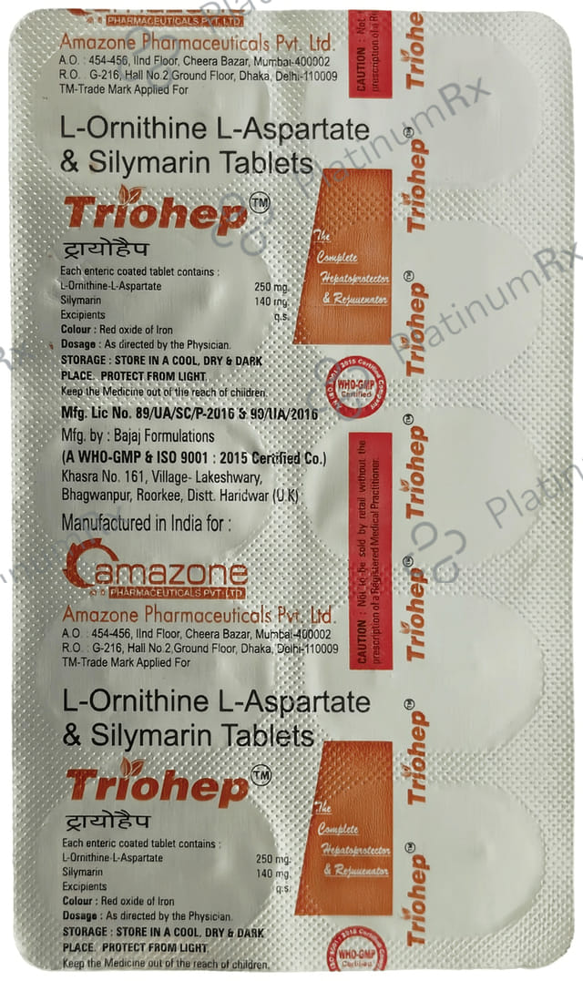 Triohep 250mg/140mg Tablet