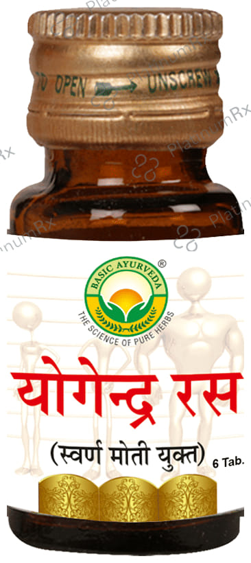 Basic Ayurveda Yogendra Ras with Gold & Pearl 6 tablets