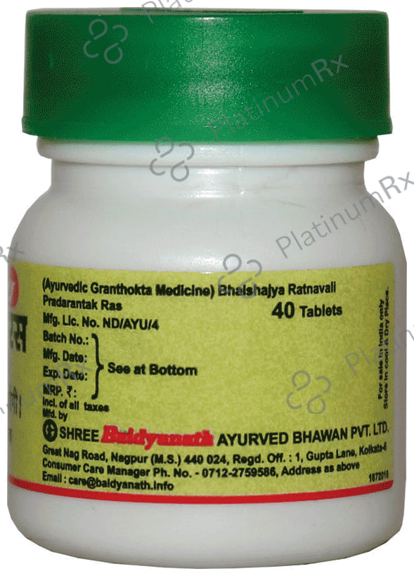 Baidyanath (Nagpur) Pradarantak Ras 40 tablets