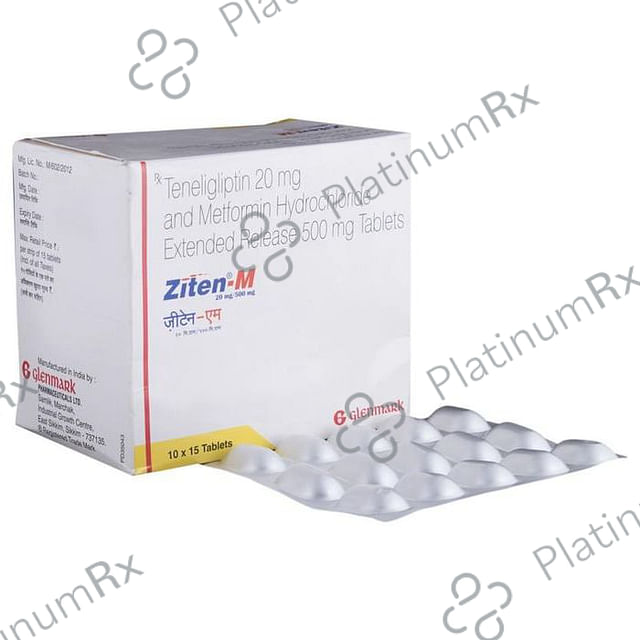 Ziten M 500/20mg Tablet ER 15s