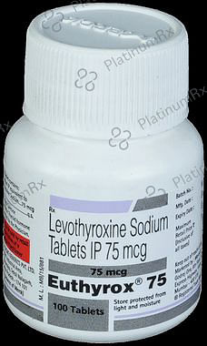 Euthyrox 75mg Tablet 100s