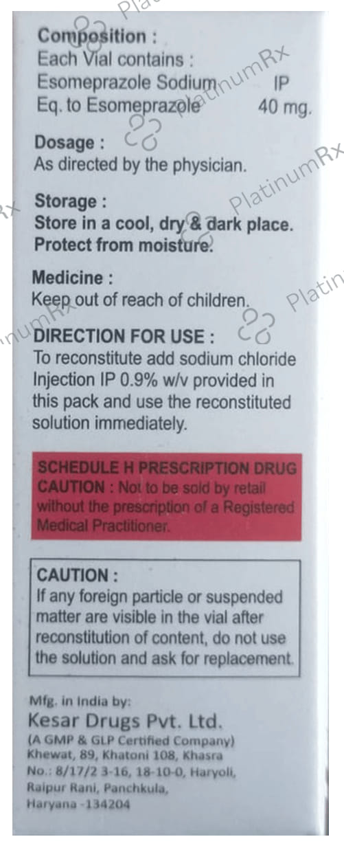 Fasezo 40mg Injection 1s