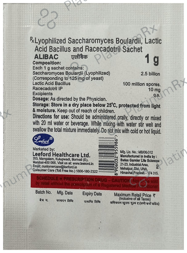 Alibac Sachet Orange 1gm