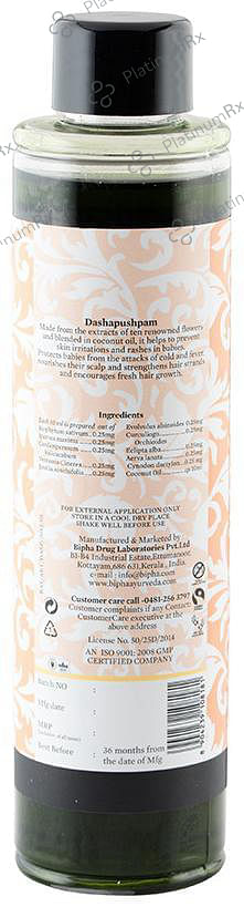 Bipha Ayurveda Dashapushpam Oil