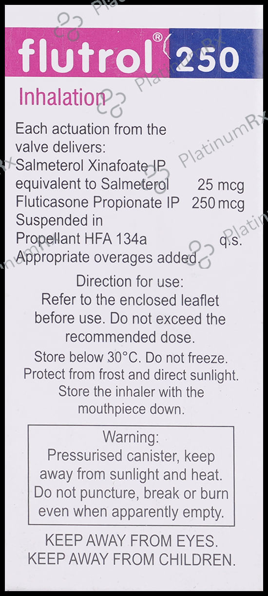 Flutrol 250/25mcg Inhaler 120MDI