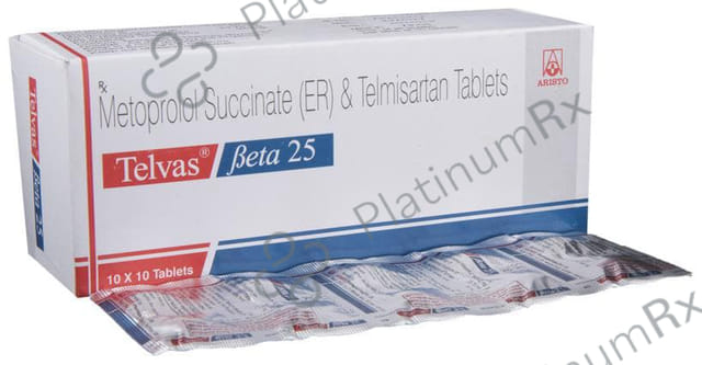 Telvas Beta 40/25mg Tablet ER 10s