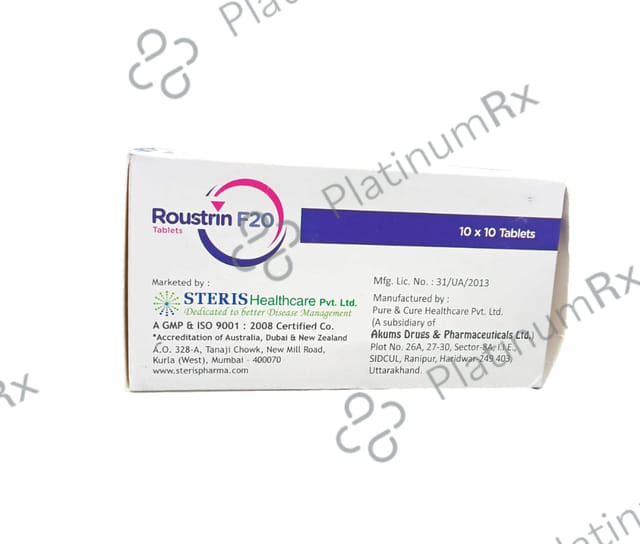 Roustrin F 20/145mg Tablet 10s