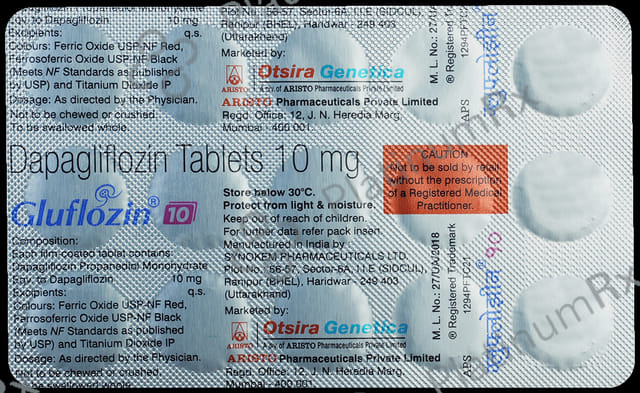 Gluflozin 10mg Tablet 15s