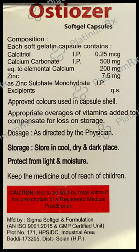 Ostiozer Softgel Capsule