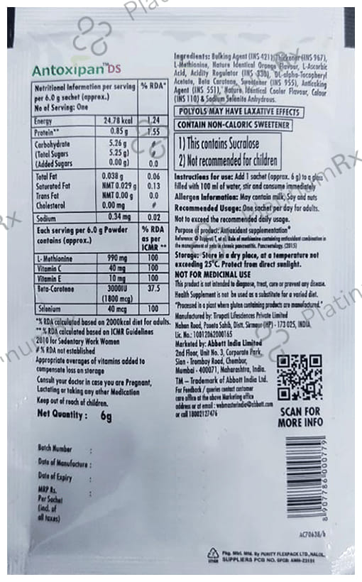 Antoxipan DS Orange Sachet 6gm