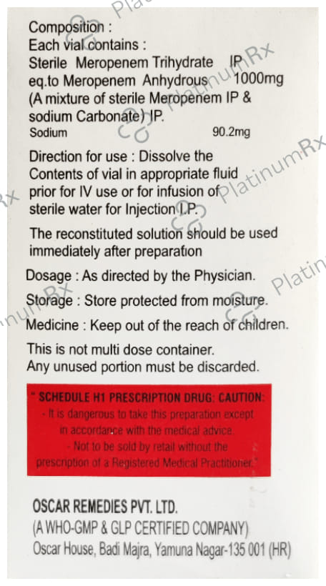 Meromust 1g Injection