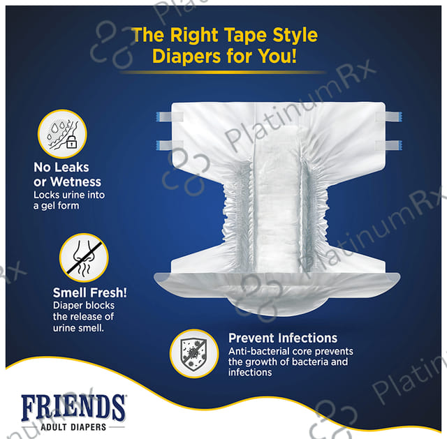 Friends Economy Adult Unisex Diaper Medium 10s