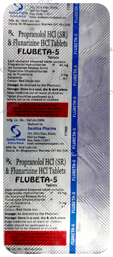 Flubeta 5 Tablet SR