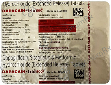 Dapagain Trio Tablet 15s