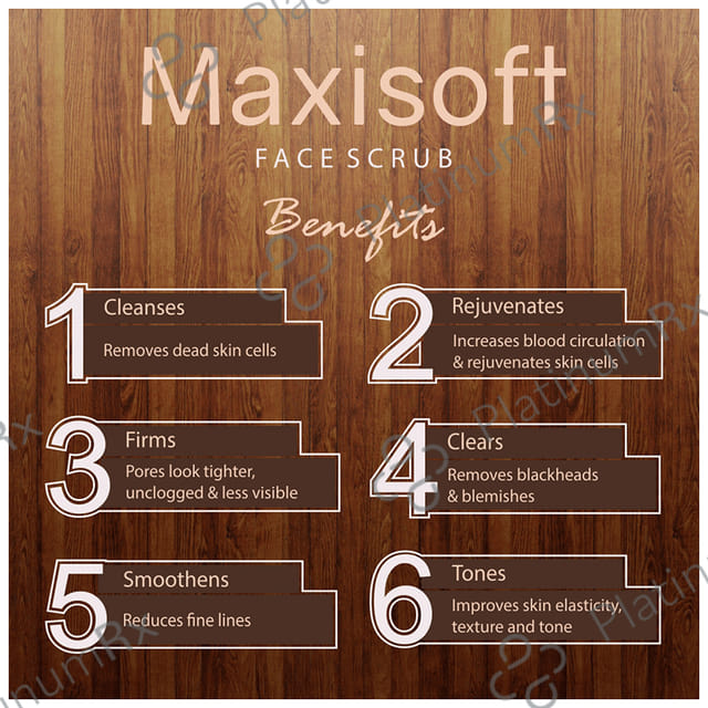 Maxisoft Face Scrub (100gm Each) 4 Tubes