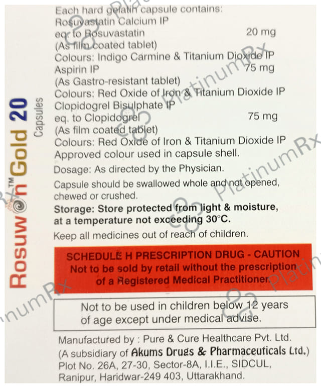 Rosuwon Gold 20 Capsule