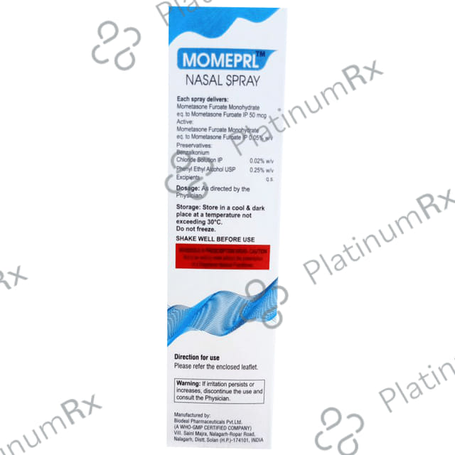 Momeprl 50mcg Nasal Spray 100MDI